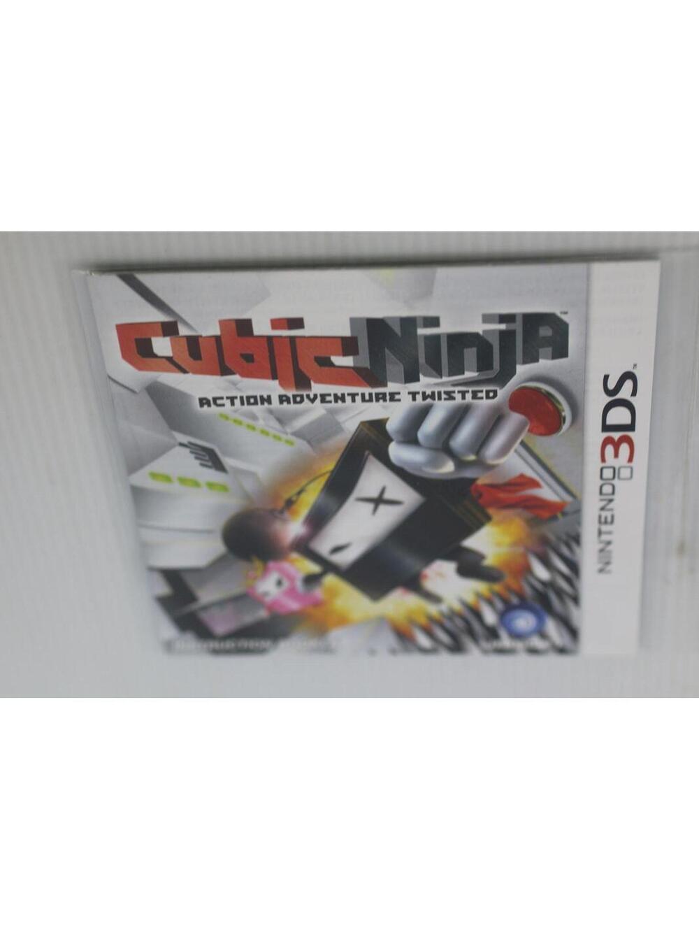 Cubic Ninja Nintendo 3DS Game Manual only INstruction booklet